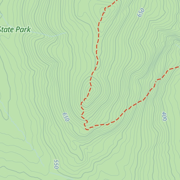 Map of Black Cat Mountain