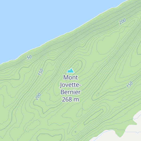 Map of Mont Jovette-Bernier