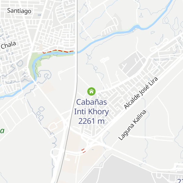 Map of Cabañas Inti Khory