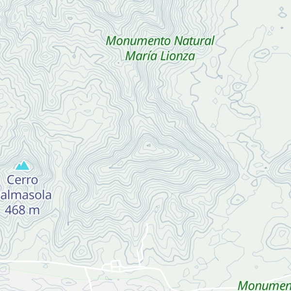 Map of Cerro El Chorro