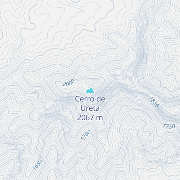 Map of Cerro de Ureta