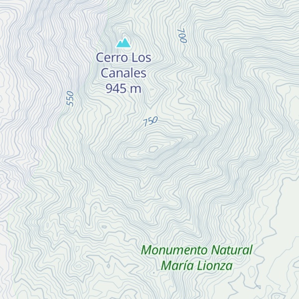 Map of Cerro Monte Oscuro
