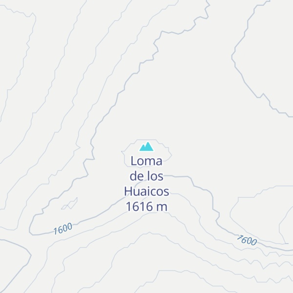 Map of Loma de los Huaicos