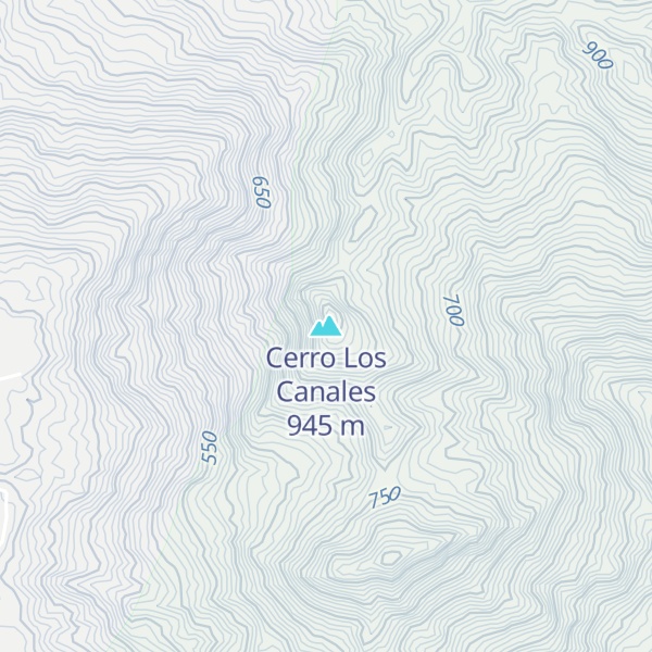 Map of Cerro Los Canales