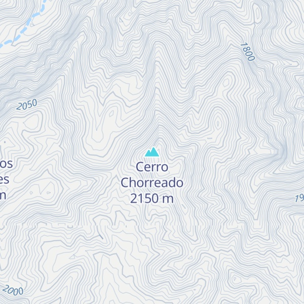 Map of Cerro Chorreado