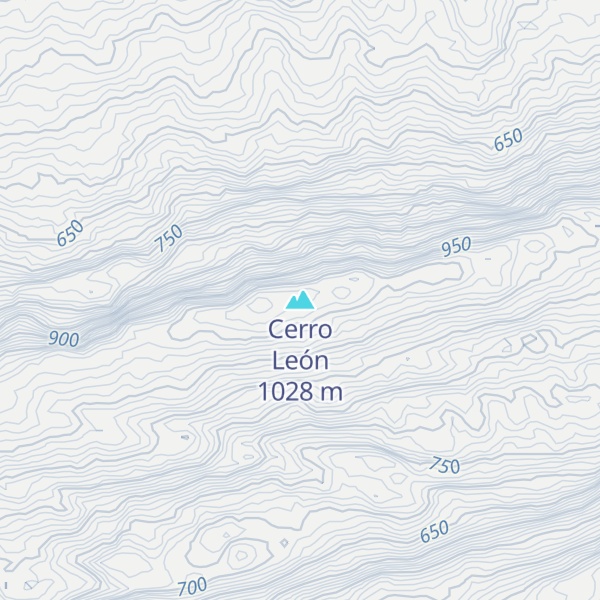 Map of Cerro León