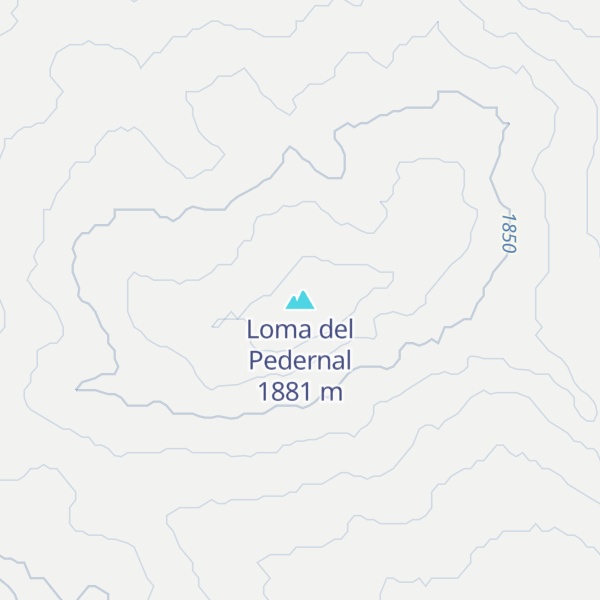 Map of Loma del Pedernal