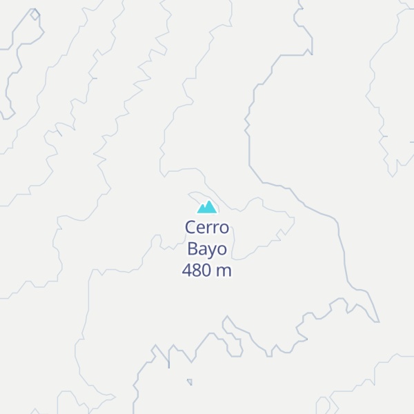 Map of Cerro Bayo