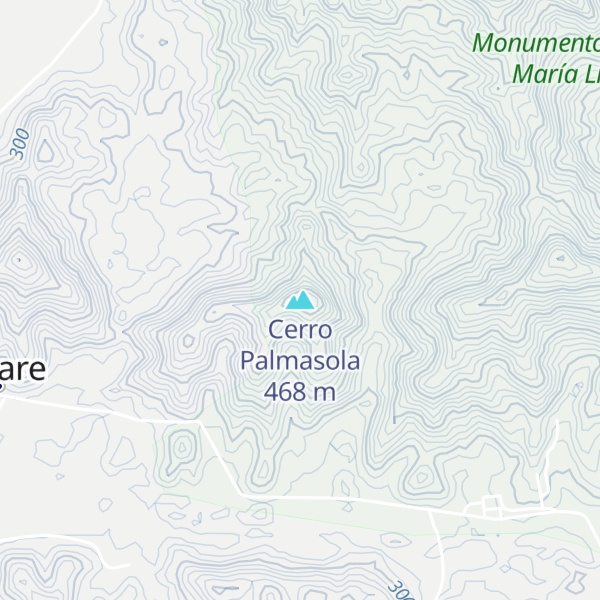 Map of Cerro Palmasola