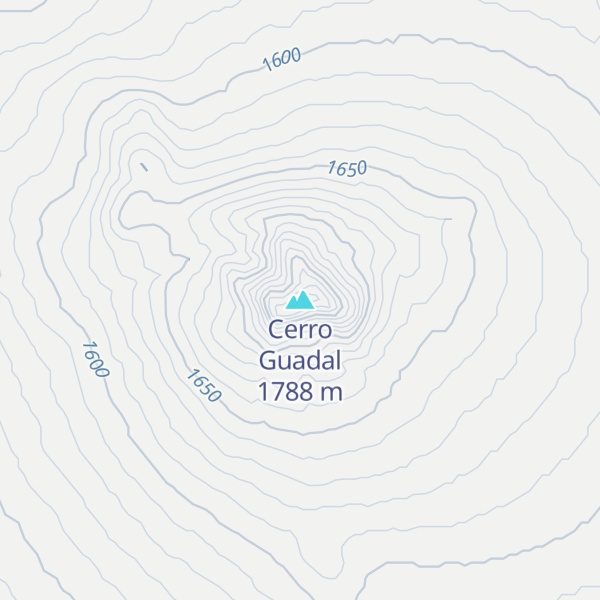 Map of Cerro Guadal