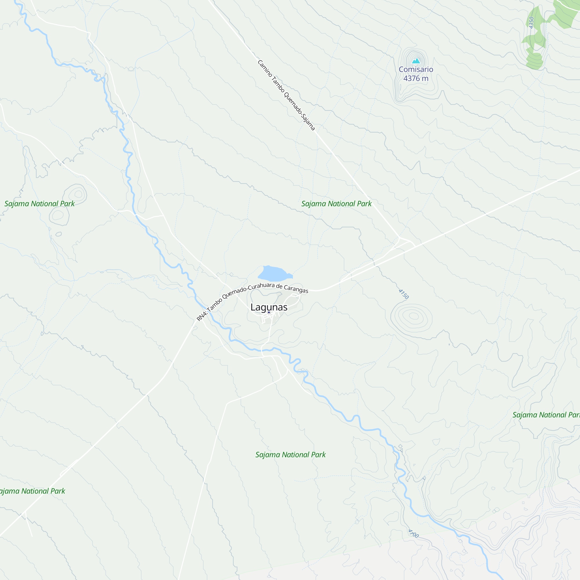 Refugio Lagunas map