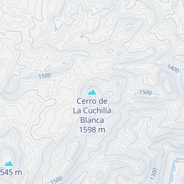 Map of Cerro de La Cuchilla Blanca