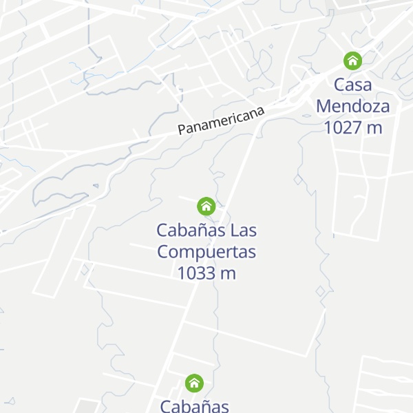 Map of Cabañas Las Compuertas