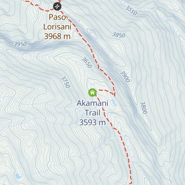 Map of Akamani Trail