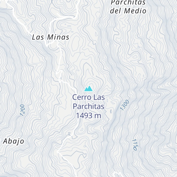 Map of Cerro Las Parchitas