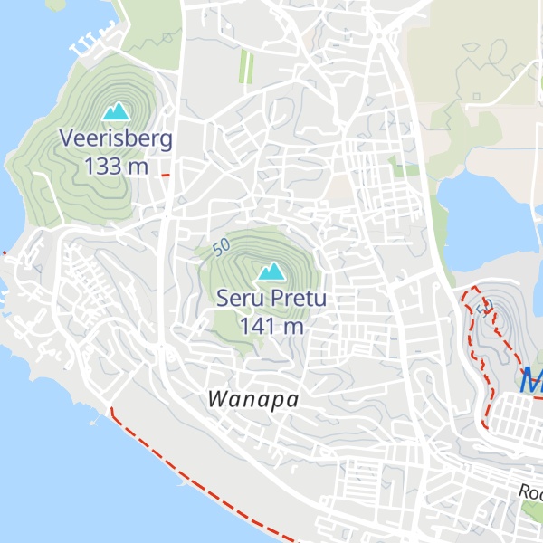 Map of Seru Pretu