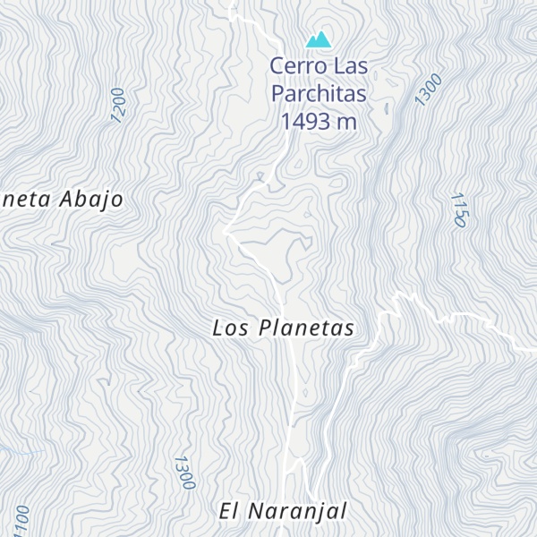 Map of Cerro Los Planetas