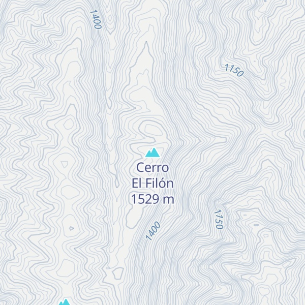 Map of Cerro El Filón