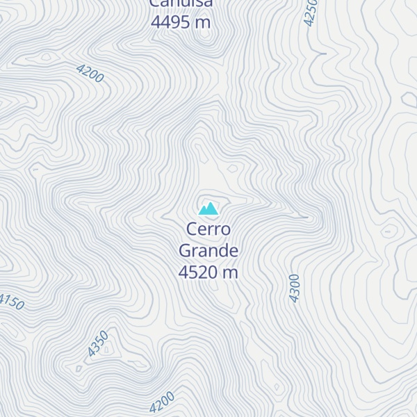 Map of Cerro Grande