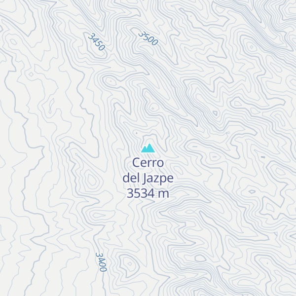 Map of Cerro del Jazpe