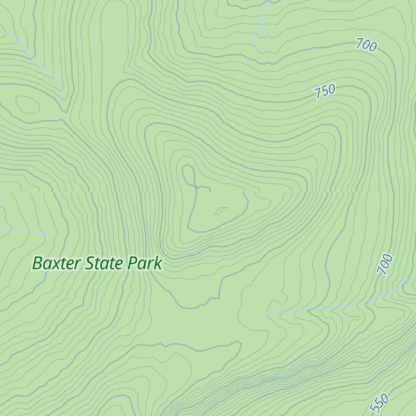 Map of Wassataquoik Mountain