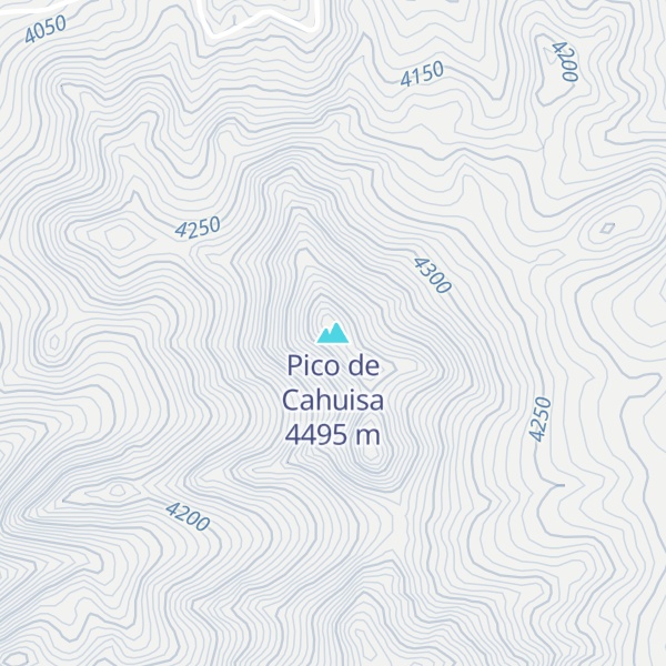 Map of Pico de Cahuisa