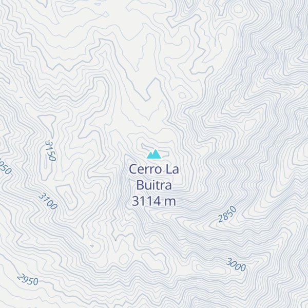 Map of Cerro La Buitra