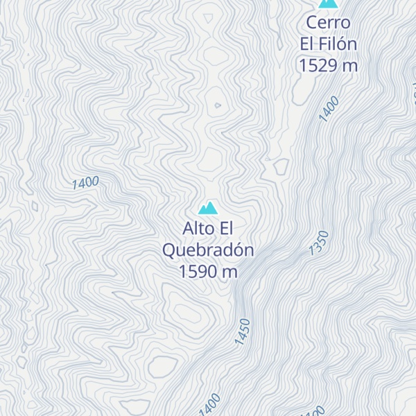 Map of Alto El Quebradón
