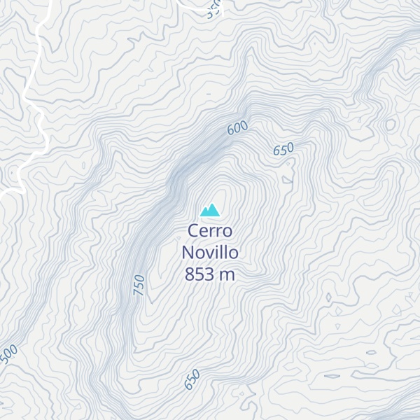 Map of Cerro Novillo