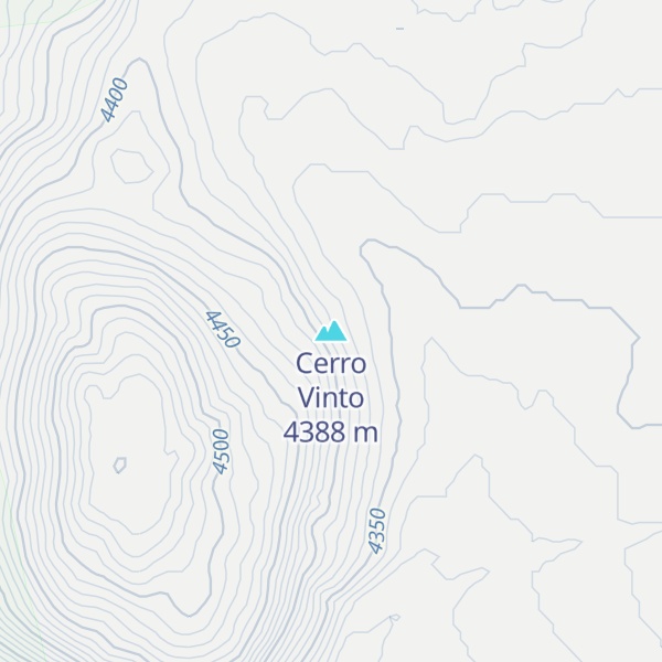 Map of Cerro Vinto