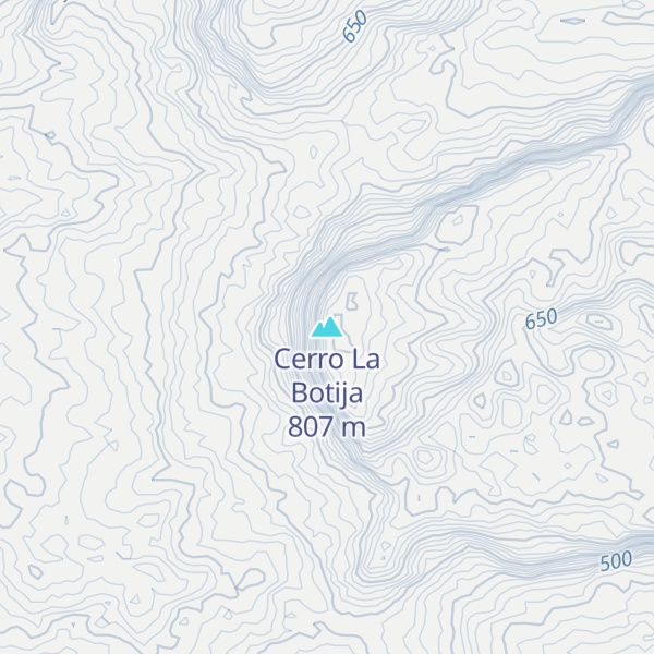 Map of Cerro La Botija