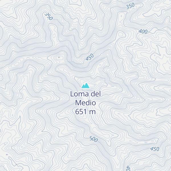 Map of Loma del Medio