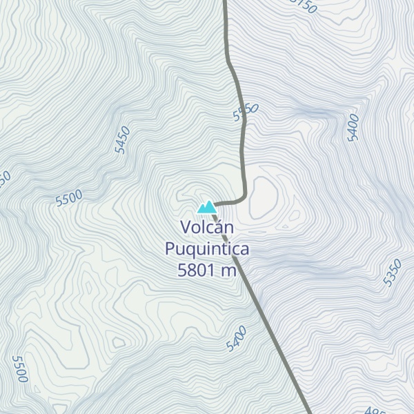Map of Volcán Puquintica