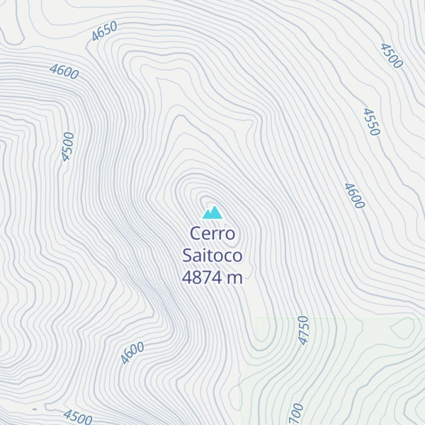 Map of Cerro Saitoco