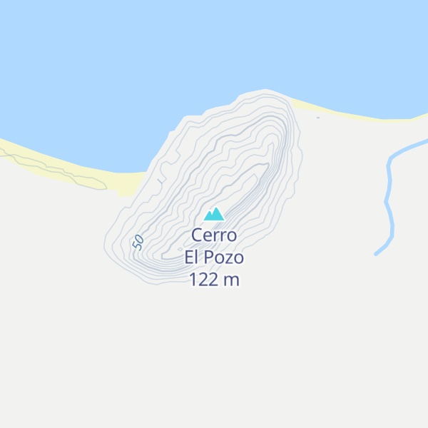 Map of Cerro El Pozo