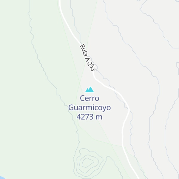 Map of Cerro Guarmicoyo