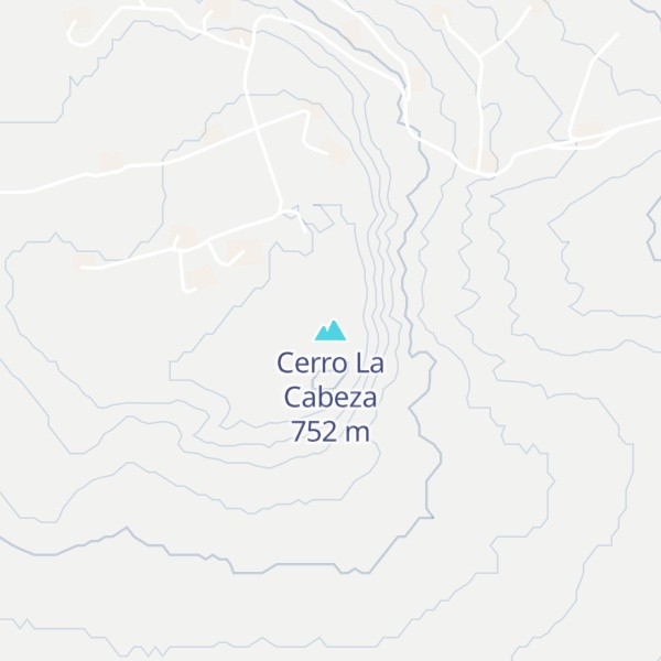 Map of Cerro La Cabeza