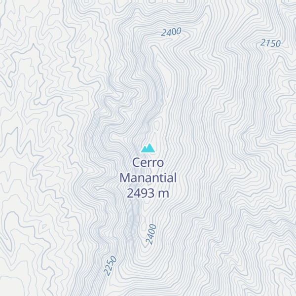 Map of Cerro Manantial