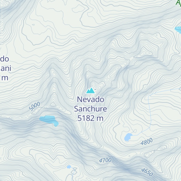 Map of Nevado Sanchure