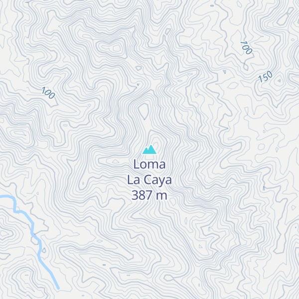 Map of Loma La Caya