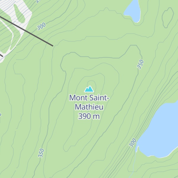 Map of Mont Saint-Mathieu