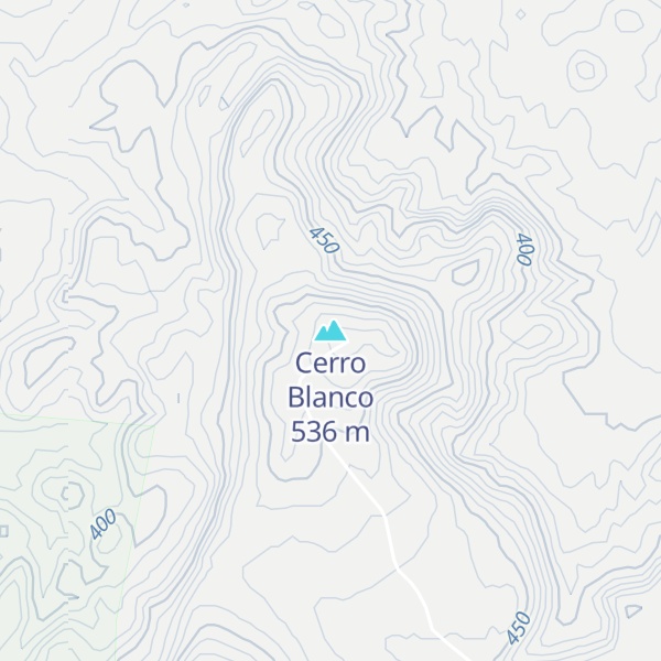 Map of Cerro Blanco