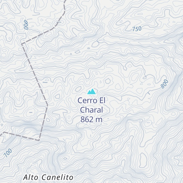 Map of Cerro El Charal