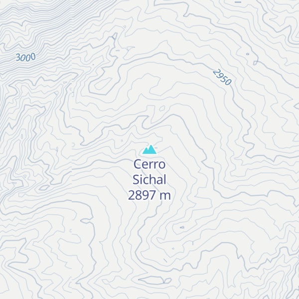 Map of Cerro Sichal