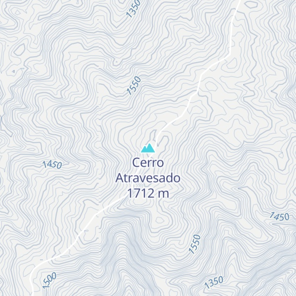 Map of Cerro Atravesado