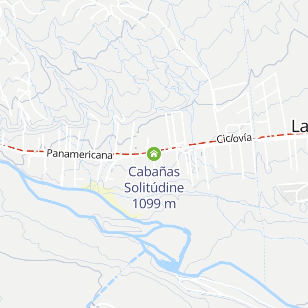 Map of Cabañas Solitúdine