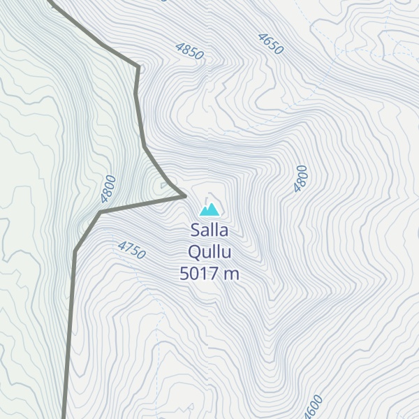 Map of Salla Qullu