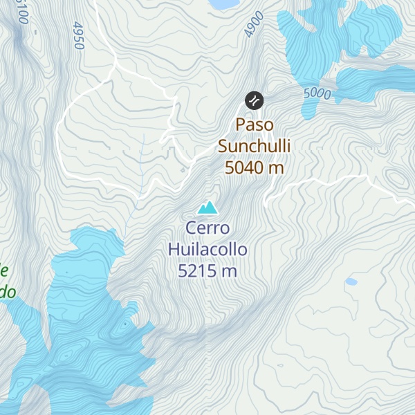 Map of Cerro Huilacollo