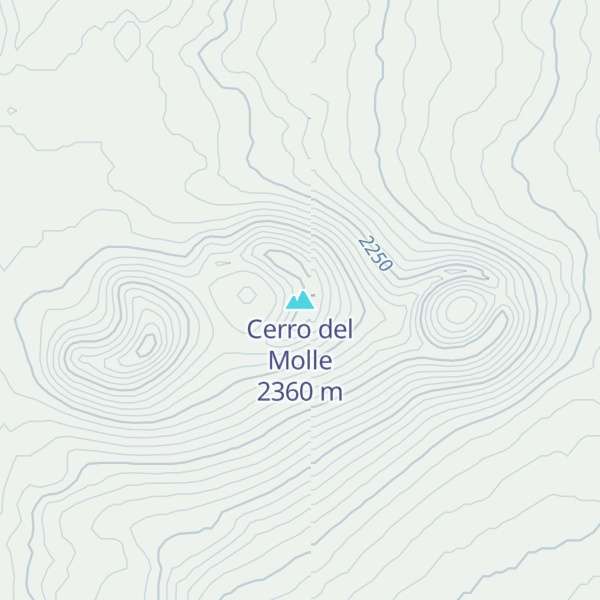 Map of Cerro del Molle