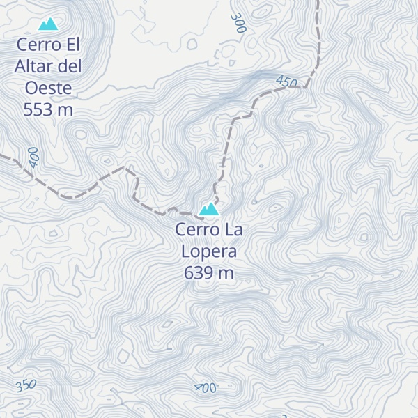Map of Cerro La Lopera